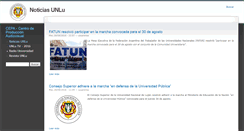 Desktop Screenshot of prensa.unlu.edu.ar