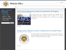 Tablet Screenshot of prensa.unlu.edu.ar