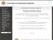 Tablet Screenshot of infoambiental.unlu.edu.ar